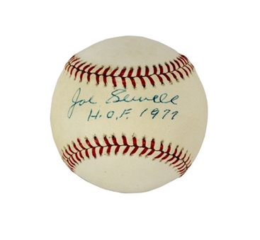 Joe Sewell Single-Signed Official American League Baseball w/ "HOF 77" Inscription